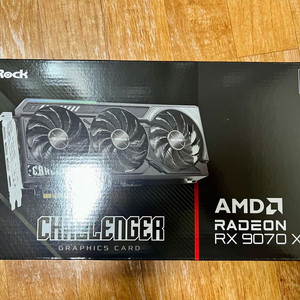 (미개봉) ASRock RX 9070 XT CHALLENGER D6 16GB 팝니다. 이미지
