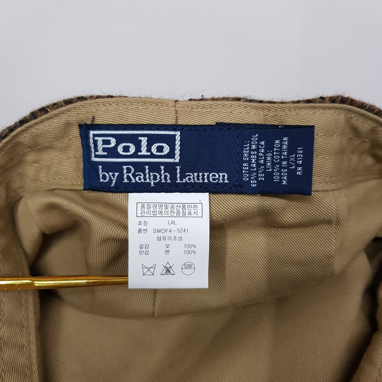 폴로 랄프로렌 울 체크 헌팅캡 L/XL사이즈 이미지