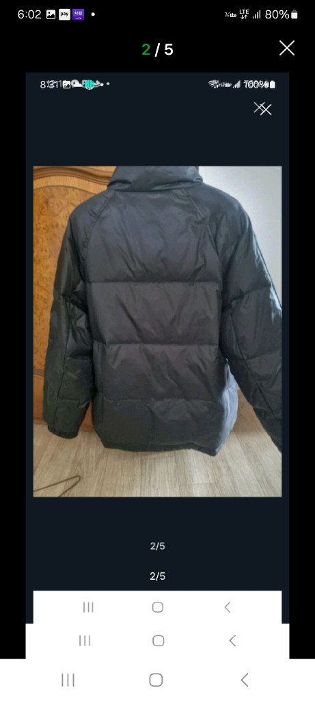 노비스카토패딩 점퍼. L/XL 이미지