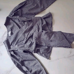 고방체크 블라우스(프리사이즈) 이미지