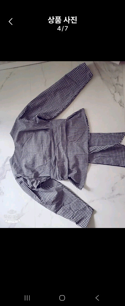 고방체크 블라우스(프리사이즈) 이미지