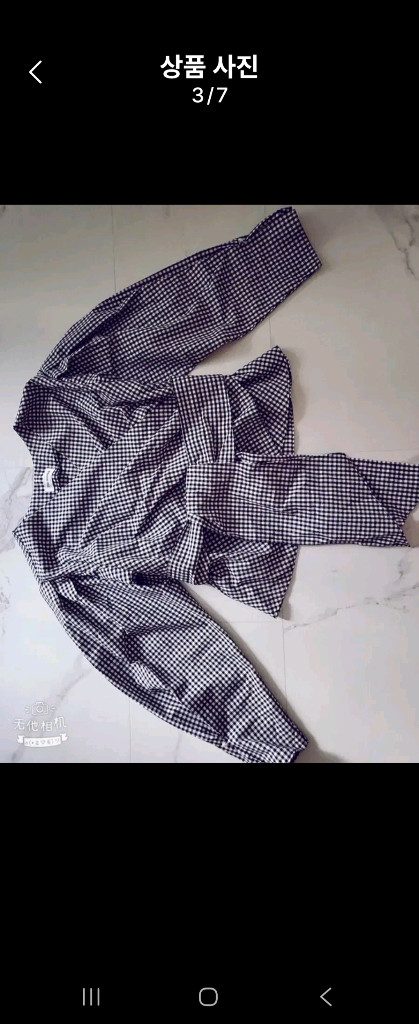 고방체크 블라우스(프리사이즈) 이미지