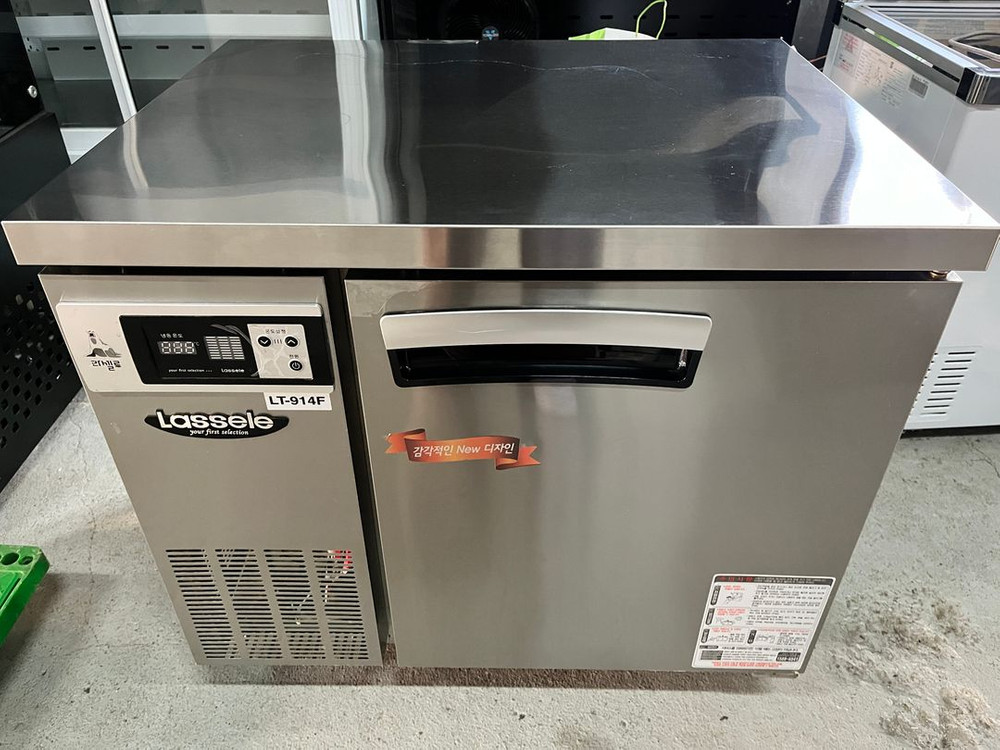 라셀르 테이블냉동고 900 간냉식 올스텐 서브용 보조용 1도어 업소용 카페 lt-914f 이미지