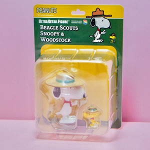 일본 메디콤토이(UDF) 비글스카우트 스누피 우드스탁 피규어 세트 이미지