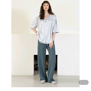 코디너리 crepe straight banding 팬츠 새상품 s 이미지