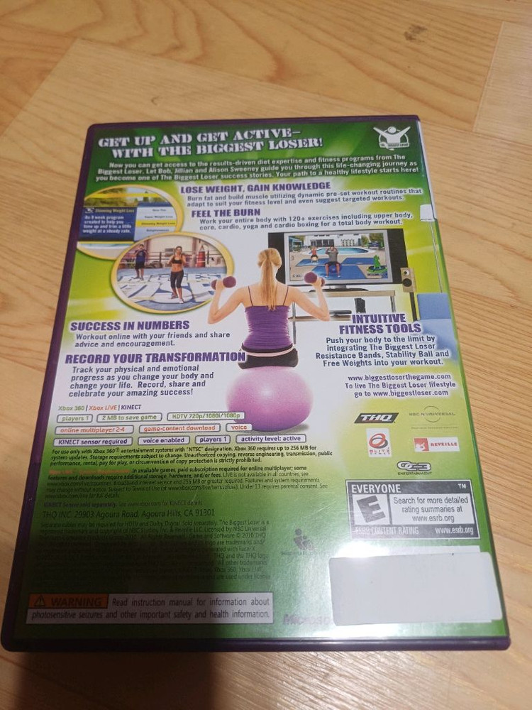 xbox360 키넥트 운동 비거스트 루저 얼티밋 워크아웃 북미판 이미지