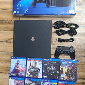 플스4 프로(PS4 Pro)1TB 풀박스+게임CD 11개 판매 이미지