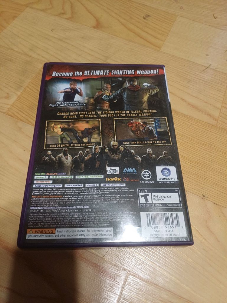 xbox360 키넥트 운동 파이터즈 언케이지드 이미지