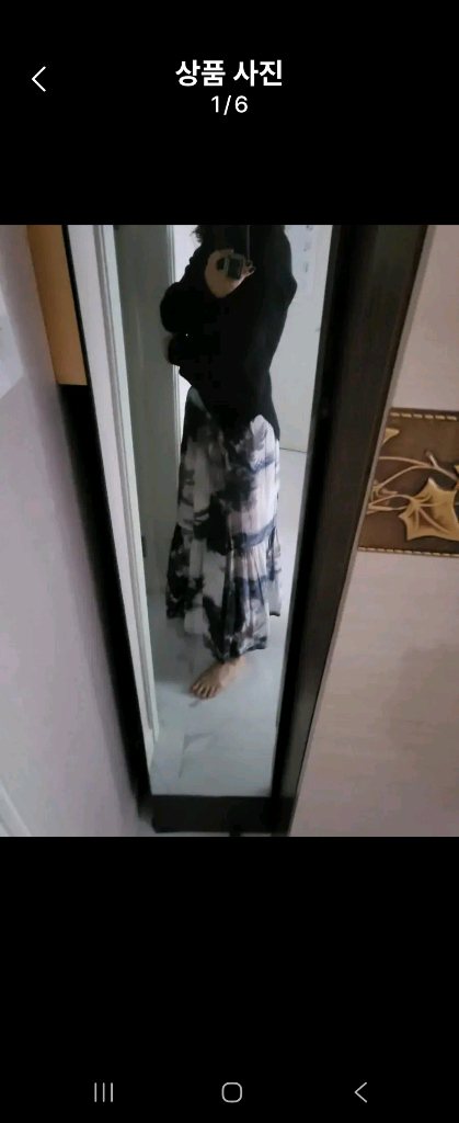 실크 롱스커트 이미지
