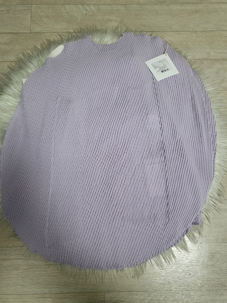 이세이미야케 탑 오비큘러 플리츠 탑 라이트 퍼플 2사이즈 이미지