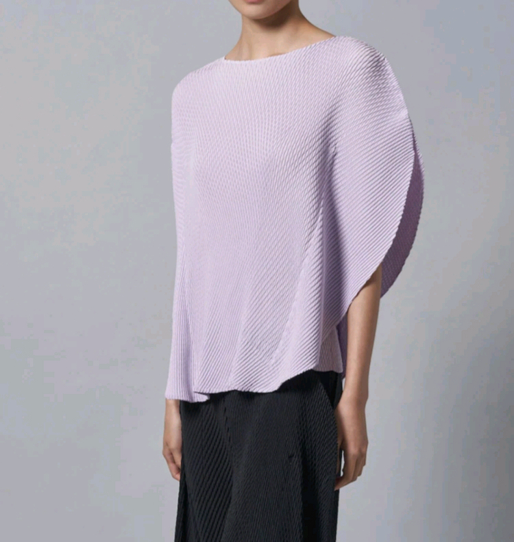 이세이미야케 탑 오비큘러 플리츠 탑 라이트 퍼플 2사이즈 이미지
