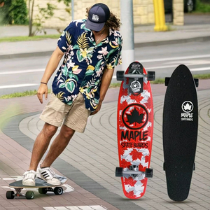 유럽 메이플 스케이트보드 크루저보드 레드/블랙(한번 사용,상태최상) 이미지
