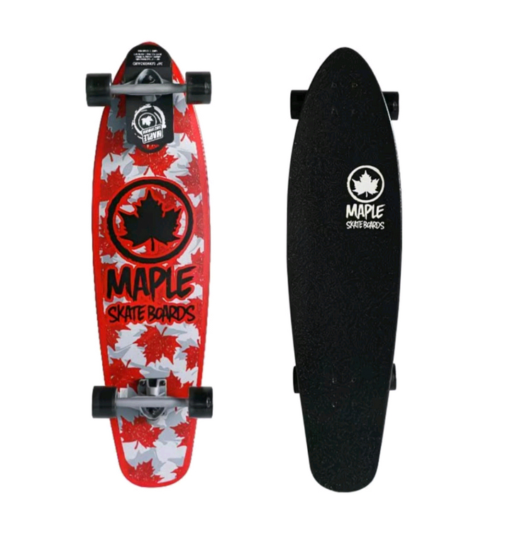 유럽 메이플 스케이트보드 크루저보드 레드/블랙(한번 사용,상태최상) 이미지