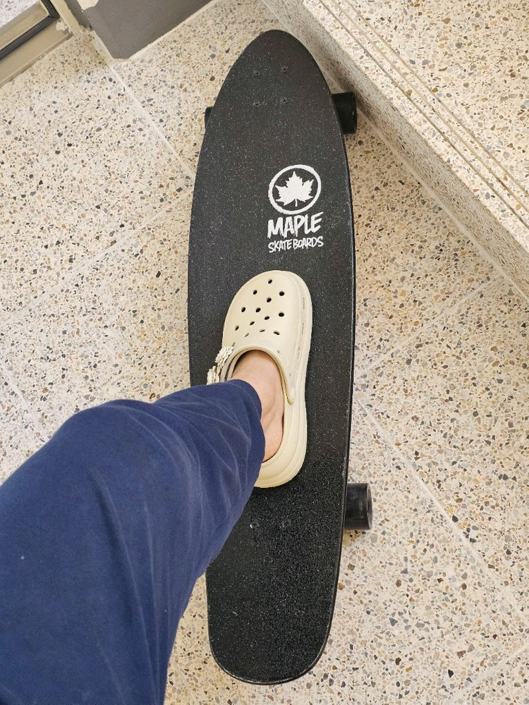 유럽 메이플 스케이트보드 크루저보드 레드/블랙(한번 사용,상태최상) 이미지