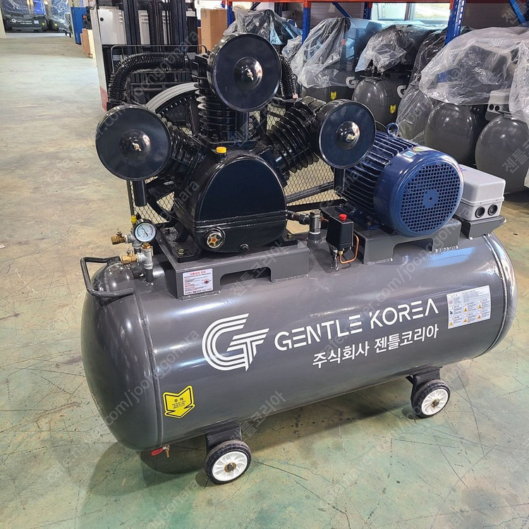 중고 10마력 400리터 콤프레샤 피스톤 젠틀코리아 이미지