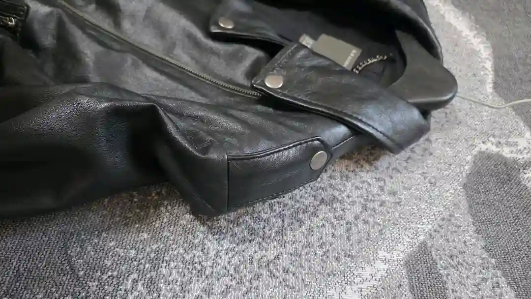 MUUBAA 무바 천연 램스킨 라이더자켓 55 (양가죽) 이미지