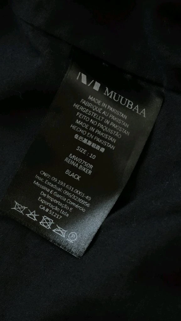 MUUBAA 무바 천연 램스킨 라이더자켓 55 (양가죽) 이미지