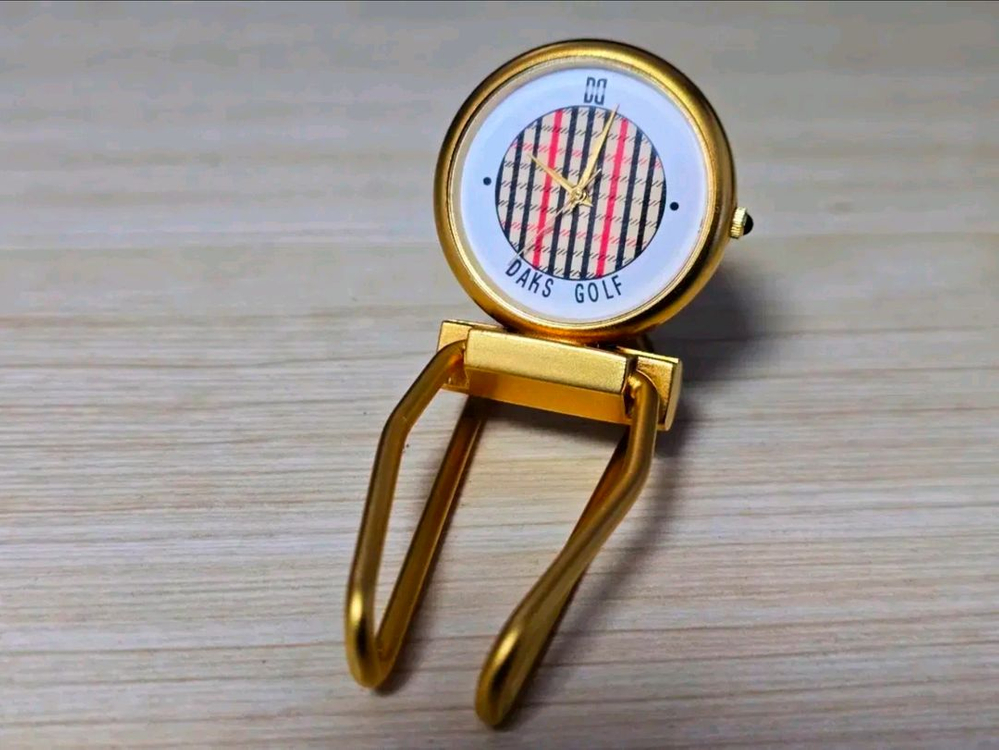 닥스(DAKS) 골프 클립형 금장시계 이미지