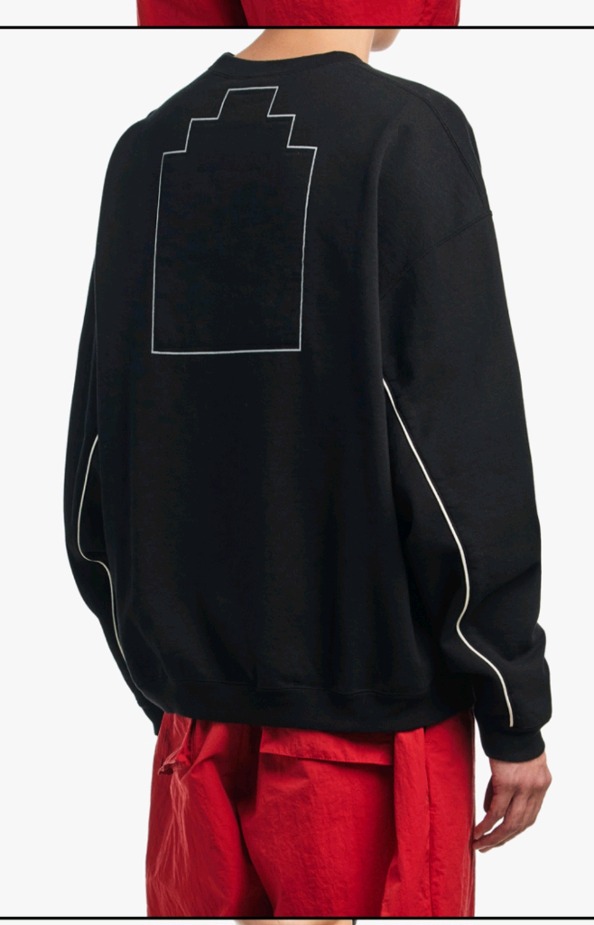 25fw 카브엠트 맨투맨 블랙 m 이미지