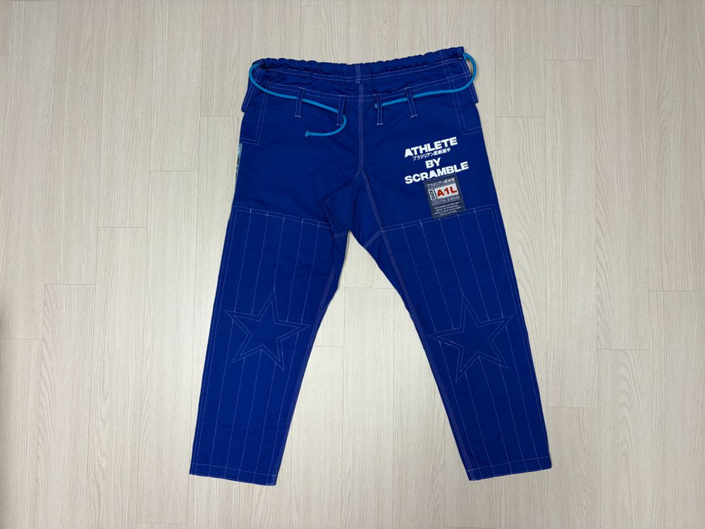 새상품 스크램블 에슬릿 퍼스트 에디션 주짓수 도복 블루 A1L 14만원 이미지