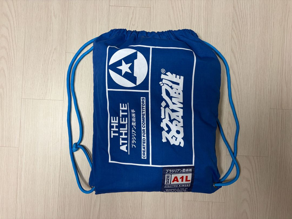 새상품 스크램블 에슬릿 퍼스트 에디션 주짓수 도복 블루 A1L 14만원 이미지