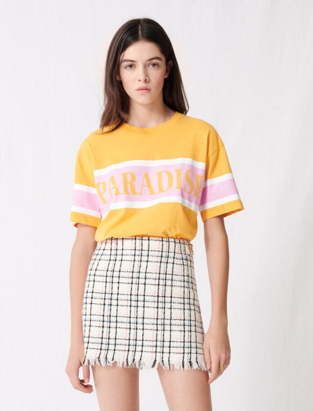 마쥬 프린지 트위드 스커트 이미지