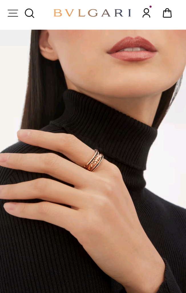 불가리 정품 비제로원 락2밴드링 반지 54호 이미지