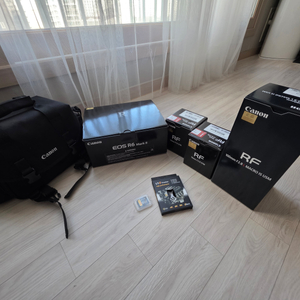 캐논카메라 R6 마크2 렌즈 100mm 50mm 16mm 미사용카메라 렌즈 팝니다 이미지