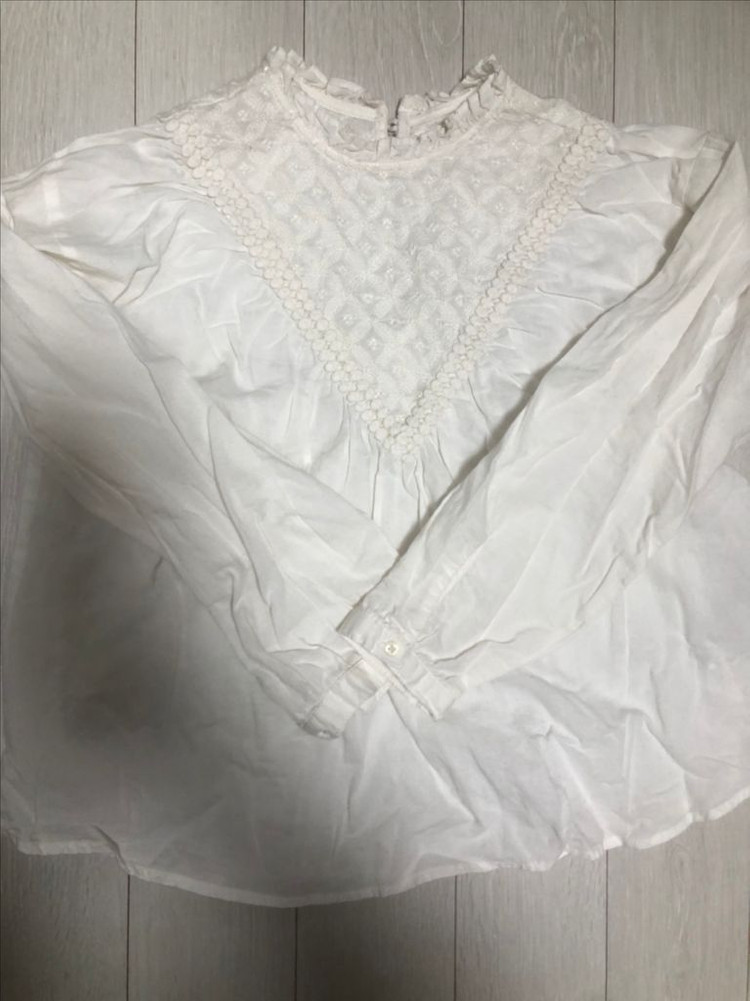 베베베베 고양이 하트 원피스 L+자라 블라우스+니삭스 이미지