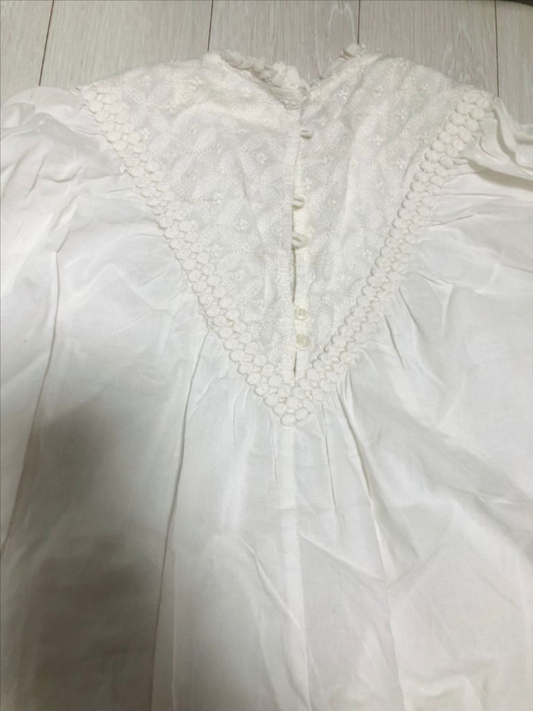 베베베베 고양이 하트 원피스 L+자라 블라우스+니삭스 이미지