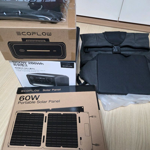 에코플로우 리버3맥스 60W태양광패널 전용가방 미개봉 새제품 이미지