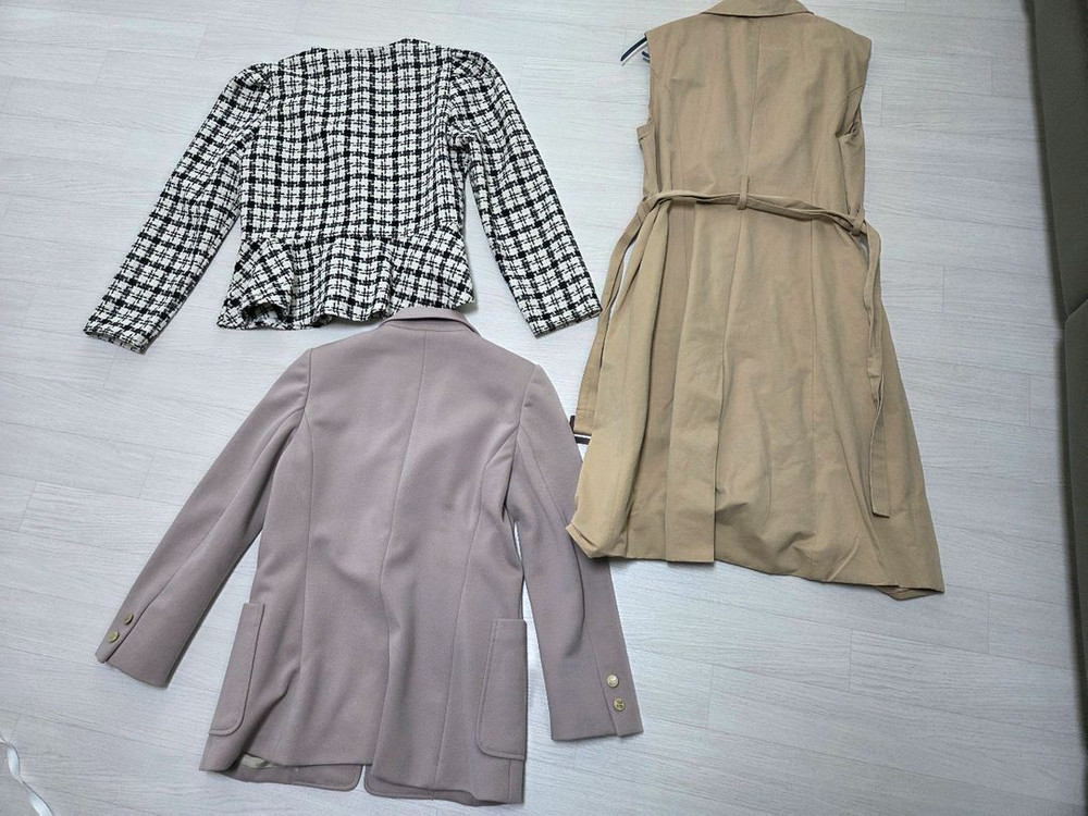 55사이즈 여성 의류 3종 세트 (자켓, 블레이저, 롱조끼) 무료배송 이미지