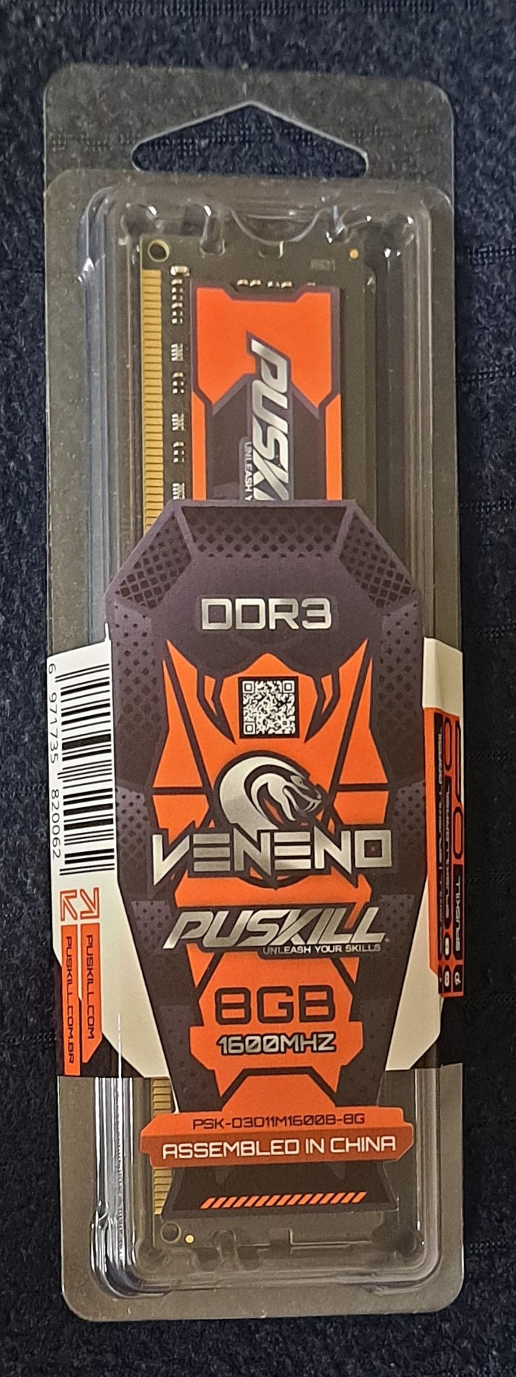PUSKILL 데스크탑 램 DDR3 8GB 1600MHZ (PUSKILL Desktop RAM DDR3 8GB) 이미지
