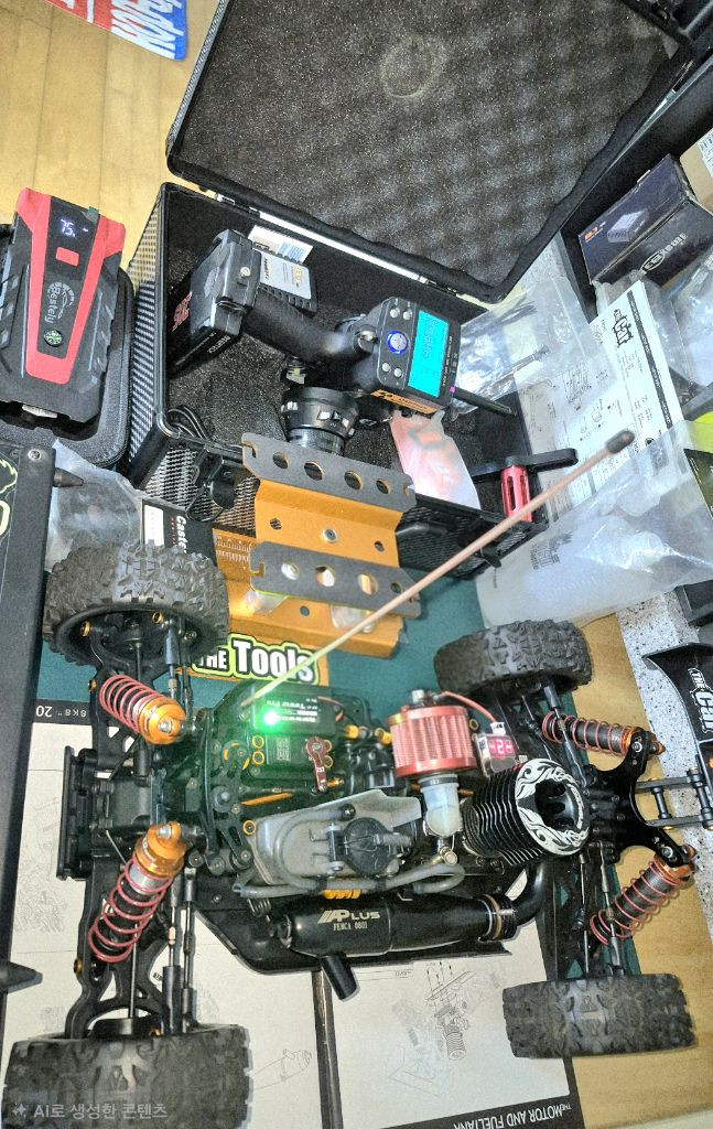 *각종교신가능*니트로4WD터보엔진RC카1/8하이엔드급JQ theCar알씨카풀박스셋~바람에언덕에서 이미지