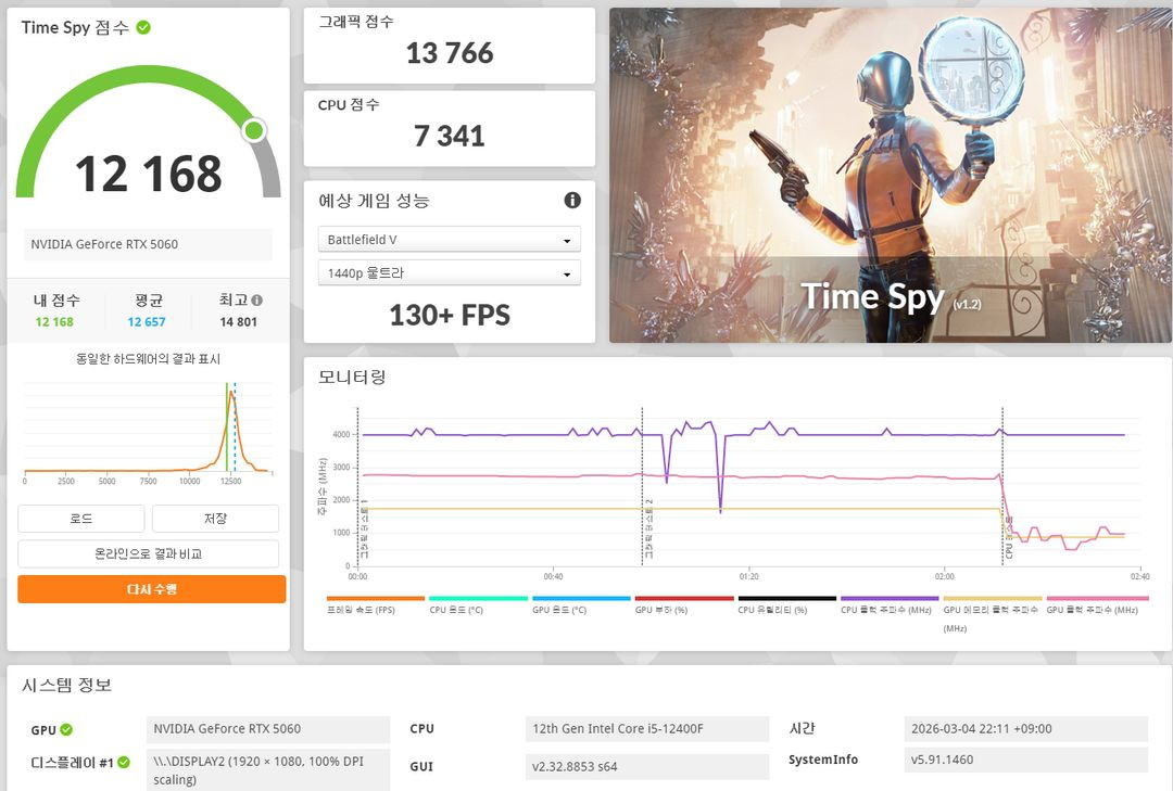 (안산/시흥)인텔 i5-12400F, RTX 5060 게이밍 컴퓨터 본체 판매 합니다. 이미지
