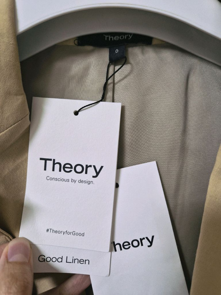 (택채새제품)띠어리theory 여성 린넨 자켓 블레이저 숏코트 정장 이미지