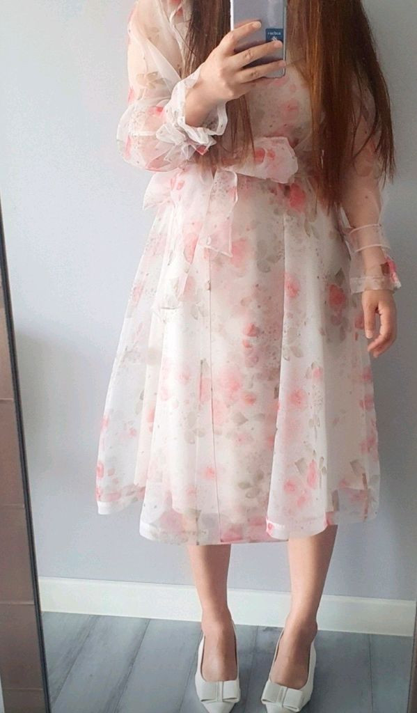 지고트 오간자트렌치겸원피스 이미지