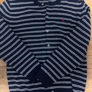 폴로 랄프로렌 스트라이프 가디건 네이비L 이미지