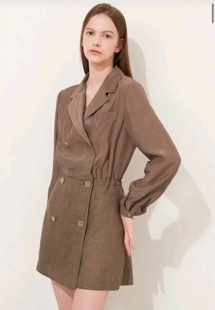 타임 더블 브레스티드 점프수트 55사이즈 이미지