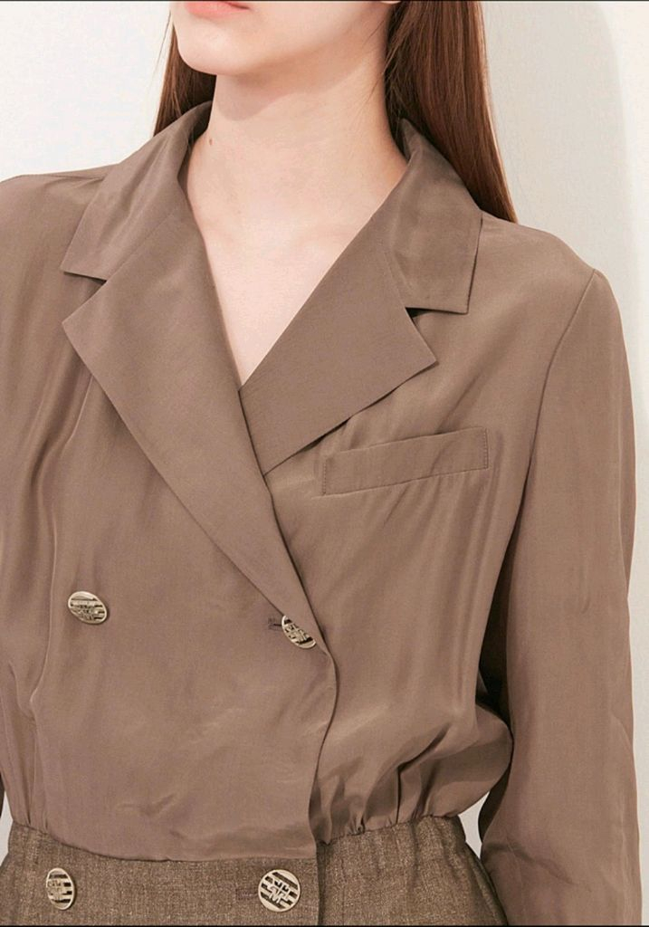 타임 더블 브레스티드 점프수트 55사이즈 이미지