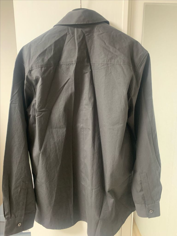 인사일런스 와이드 카라셔츠 미드나이트 컬러 s사이즈 판매 이미지