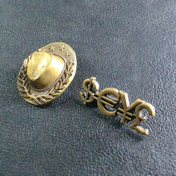 Laredo 브로치 남자 여자 엔틱 빈티지 명품 카우보이 모자 이미지