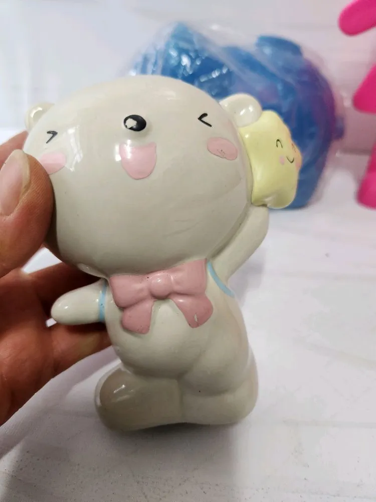캐릭터 저금통 모음 (곰, 돼지, 핑크인형) 이미지