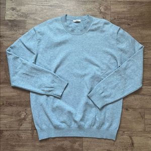 폴햄 남자 니트 100 정도 멜란지블루 하늘색 스웨터 이미지