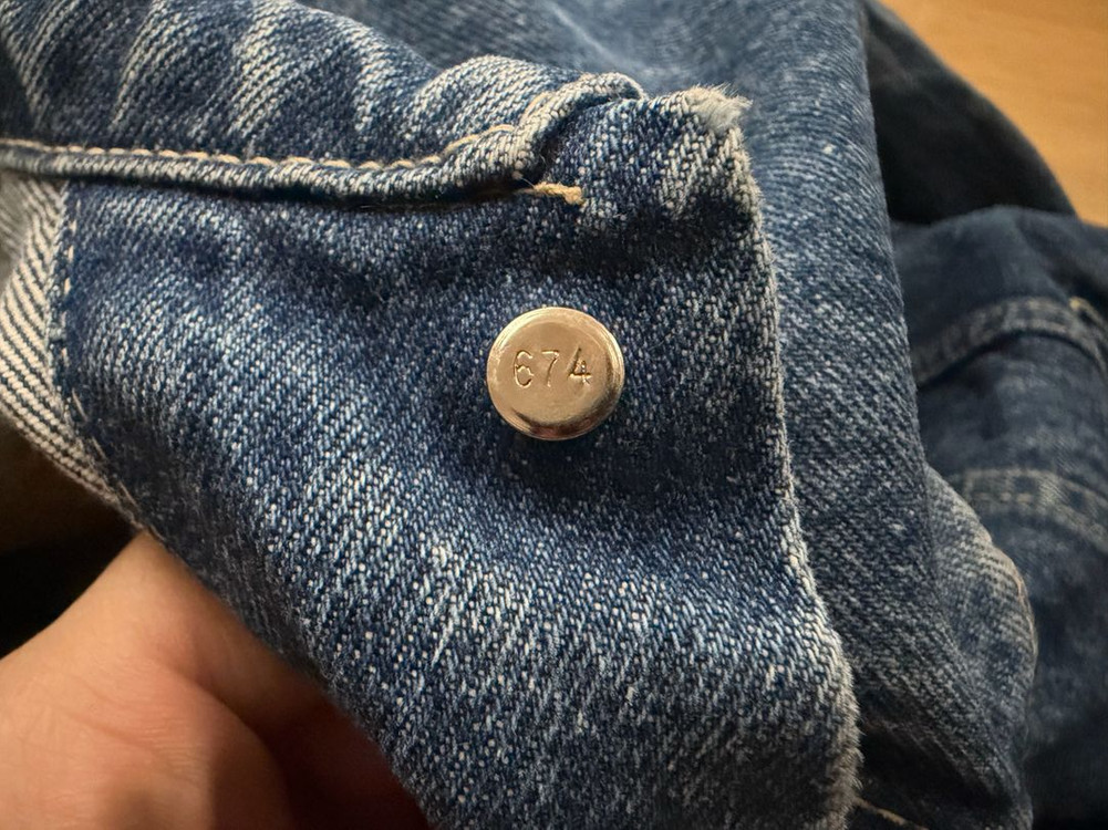 [리바이스] 90s USA 오리지널 빈티지 화이트탭 오버핏 데님 자켓 이미지