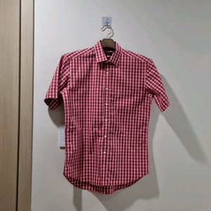 랑방 남성 체크 반팔 셔츠 정품 이미지