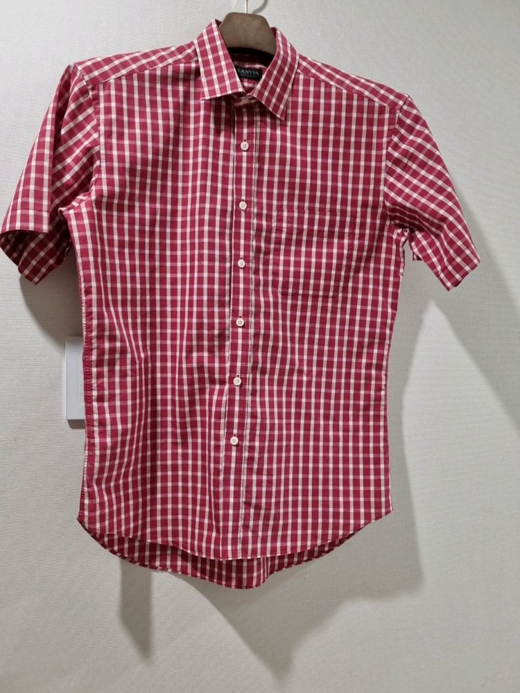 랑방 남성 체크 반팔 셔츠 정품 이미지