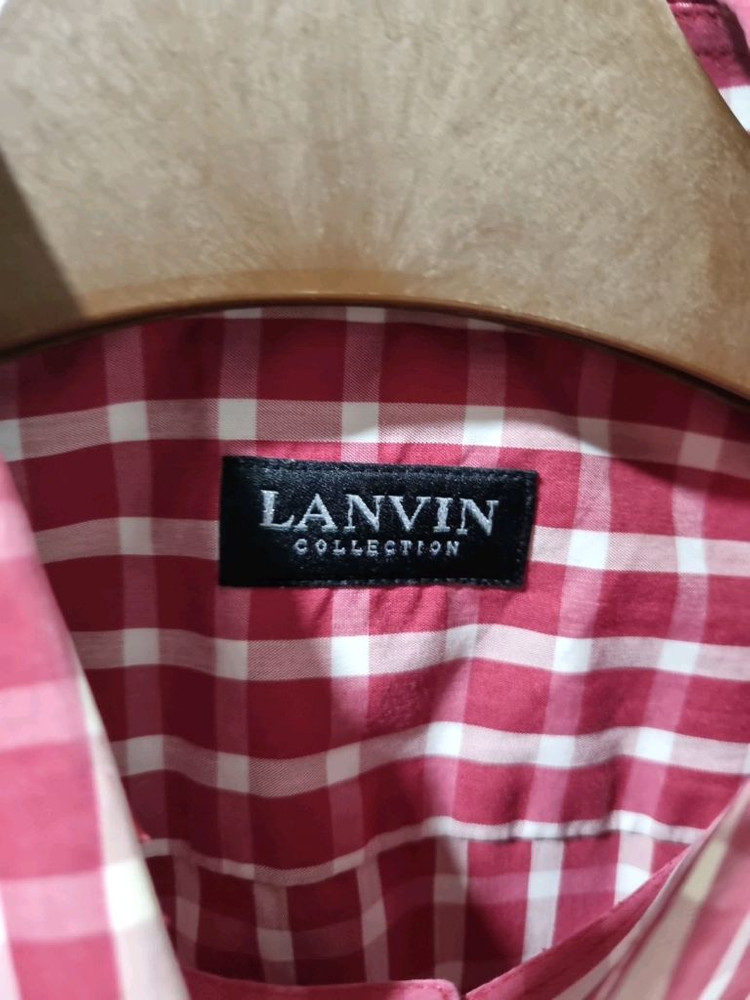 랑방 남성 체크 반팔 셔츠 정품 이미지