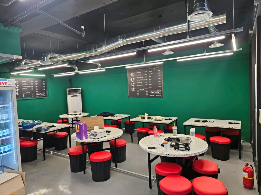 [최저가]스툴 원형 깡통 드럼통 고깃집 수납 식탁 의자 이미지