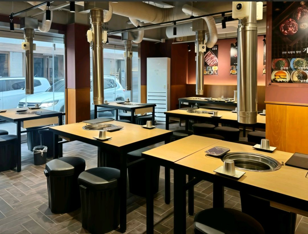 [최저가]스툴 원형 깡통 드럼통 고깃집 수납 식탁 의자 이미지